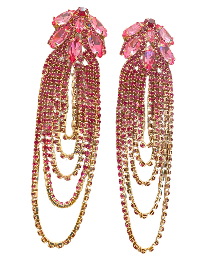 chain tassel earrings